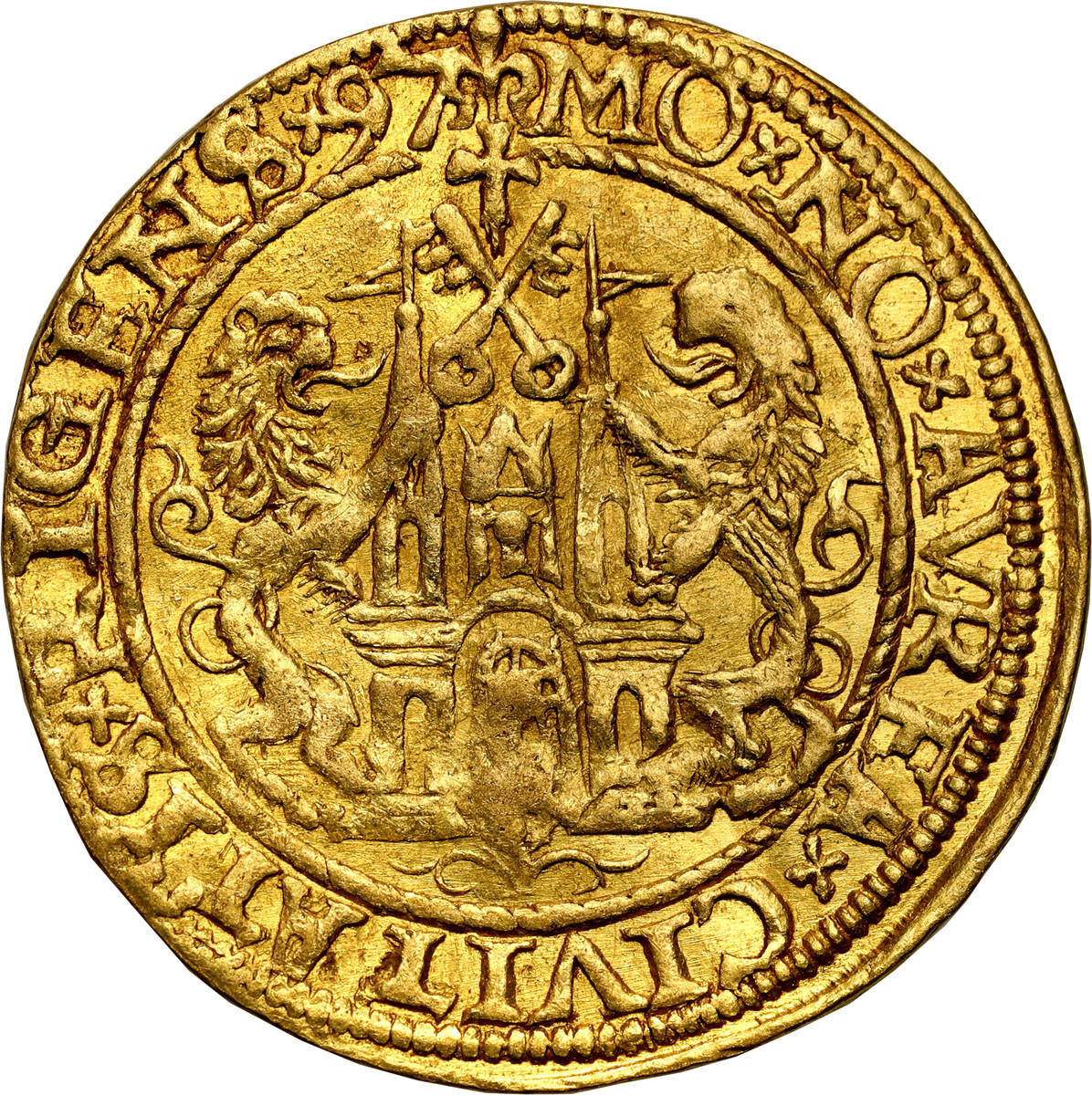 Zygmunt III Waza. Dukat 1597 Ryga – R8 - EKSTREMALNIE RZADKI